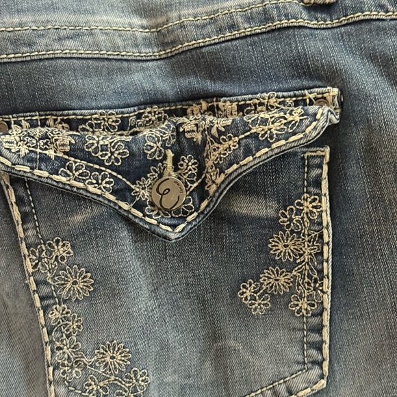 EARL Jeans with Embroidery Size 22 - Picture 3 of 12